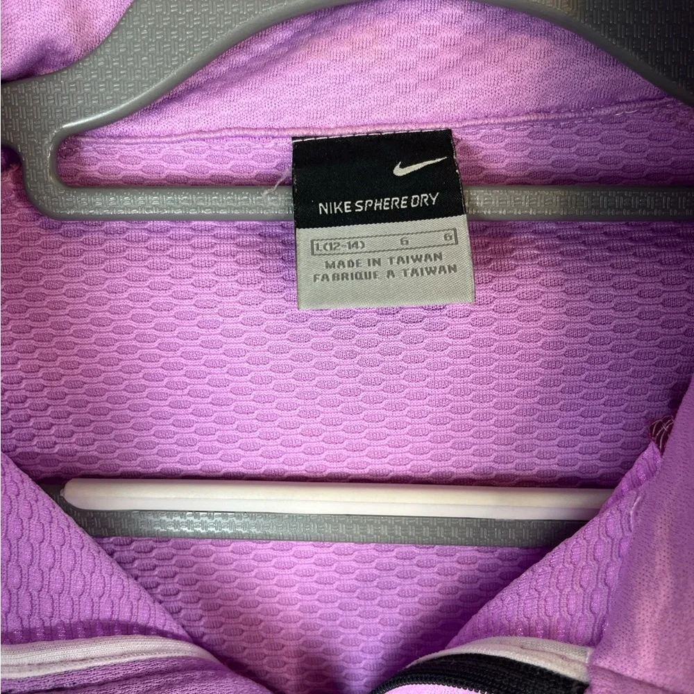 Nike sphere dry woman’s pink 1/4 zip running‎ long sleeve shirt size large